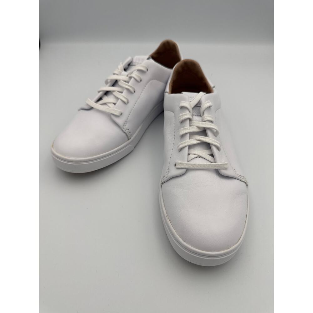 OLUKAI Pehuea Li 'ILI Women's Everyday Leather Sneakers White – Women’s Size 8